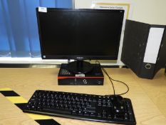 *Fujitsu Desktop Computer with Monitor, Keyboard and Mouse
