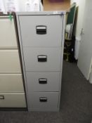 *Four Drawer Foolscap Filing Cabinet (grey)