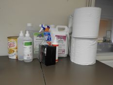 *Assorted Hand Sanitiser and Sanitising Products, Paper Roll, etc.