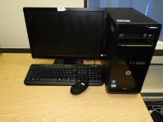 *HP Pro Desktop Computer with Intel i5 Processor, Monitor, Keyboard and Mouse