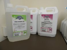 *4x 5L of Bacti-Vir Disinfectant and 1x 5L of Hand Sanitising Gel