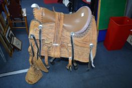 Decorative Western Style Horse Saddle