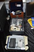 Four Vintage Cameras Including Pathe Cine Camera