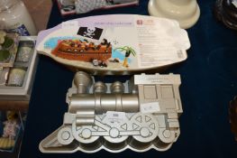 Pirate and a Railway Train Cake Pans