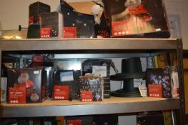 *Inflatable Santa, Cluster String Lights, Christma