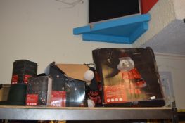 *Pop Up Tinsel Santa, Festoon Lights, Cluster Ligh