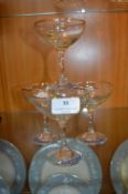 Four Babycham Glasses