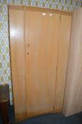 Vintage Light Oak Wardrobe