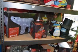 *Polar Bear Silhouette, Inflatable Santa, Pup Up T