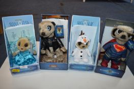 Four Meerkat Soft Toys