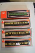 Four Lima 00 Gauge Railway Coaches