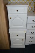 Two White Bedside Cabinets