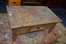 Eastern Style Chunky Pine Coffee Table