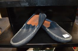 Todo Piel Gents Blue Leather Moccasins Size: 10