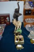 Five Decorative Elephant Ornaments