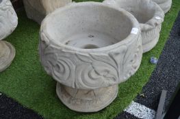 Garden Planter with Foliage Design