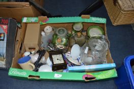 Pottery Items, Clocks, Ornaments, etc.