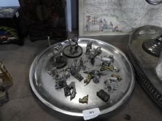 Pewter and Brass Animals