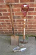 Spear & Jackson Lawn Edger, Vintage Shovel and Tro