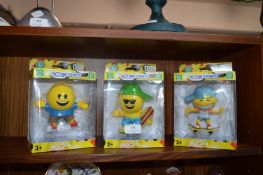 Three Emoji Action Figures