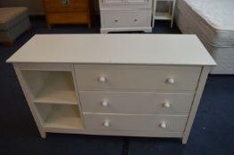 Next White Three Drawer Storage Unit