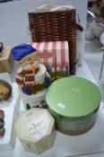 Cake Boxes, Tins, Picnic Basket, etc.
