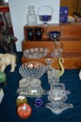 Glass Bowls, Ornaments, Paperweights, etc.