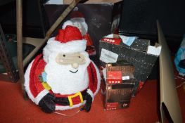 *LED Tinsel Santa, Cluster String Light, etc. (AF