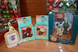 Wallis & Gromit Talking Alarm Clock plus Wacky Win