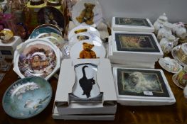 Wall Plates Including Royal Worcester Teddies, etc