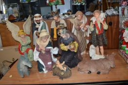 Large Christmas Nativity Scene (11 figures)