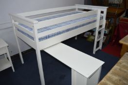 Next Cotswold White Framed ingle High Rise Bed with Ladder