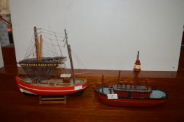 two Model Ships