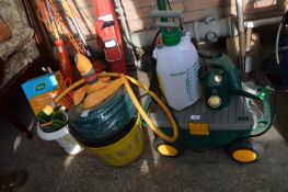 Garden Seat, Wheelie Tool Bin, Pressure Sprayer, W