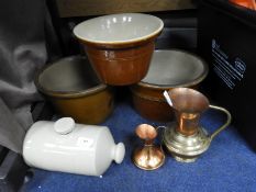 Victorian Crocks, Water Bottle, etc.