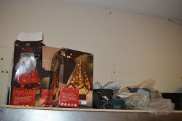 *Pop UP Tinsel Santa, Terrarium, String Lights, Tr