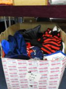 Large Box of Sports Clothing etc.