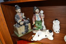 Two Musical Drunks and Two Pierrots