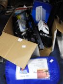 Assorted Electrical Items and a Sleeping Bag
