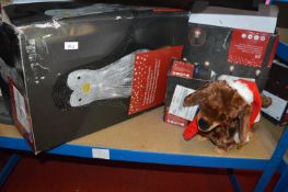 *Penguin Silhouette, Dog, String Lights, etc. (AF