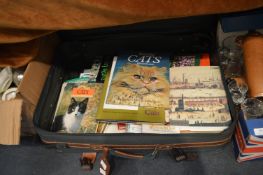 Suitcase Containing Hardback Books