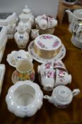 Aynsley Vases, Vintage Part Tea Set, etc.
