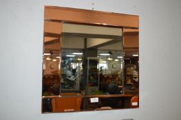 Rose Gold Beveled Edge Wall Mirror