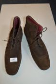 Ted Alpidus Gents Brown Suede Ankle Boots Size: 10