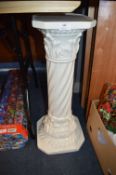 White Pottery Jardiniere Base