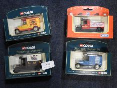 Four Corgi Diecast Advertising Vehicles