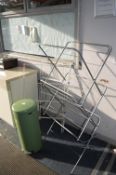 Pedal Bin and Three Clothes Airers
