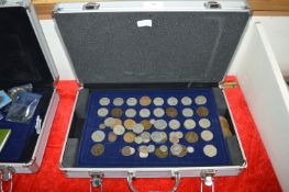 Coin Collectors Aluminium Flight Case and Contents
