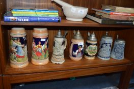 Seven German Steins