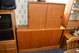 Retro Teak Sideboard and Wall Cabinet